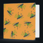 Green Eggs and Ham Pattern Binder<br><div class="desc">This officially licensed Dr. Seuss design features a seamless, repeating pattern of the classic green eggs and ham on a platter illustration. The iconic dish is scattered across a solid orange background, accompanied by the text "Green Eggs and Ham" in a matching green font. This nostalgic and recognizable pattern perfectly...</div>