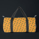 Green Eggs and Ham Pattern Duffle Bag<br><div class="desc">This officially licensed Dr. Seuss design features a seamless, repeating pattern of the classic green eggs and ham on a platter illustration. The iconic dish is scattered across a solid orange background, accompanied by the text "Green Eggs and Ham" in a matching green font. This nostalgic and recognizable pattern perfectly...</div>