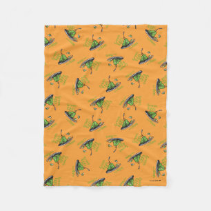 Green Eggs and Ham Pattern Fleece Blanket