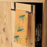 Green Eggs and Ham Pattern Kitchen Towel<br><div class="desc">This officially licensed Dr. Seuss design features a seamless, repeating pattern of the classic green eggs and ham on a platter illustration. The iconic dish is scattered across a solid orange background, accompanied by the text "Green Eggs and Ham" in a matching green font. This nostalgic and recognizable pattern perfectly...</div>