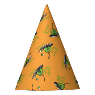 Green Eggs and Ham Pattern Party Hat