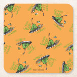 Green Eggs and Ham Pattern Square Paper Coaster<br><div class="desc">This officially licensed Dr. Seuss design features a seamless, repeating pattern of the classic green eggs and ham on a platter illustration. The iconic dish is scattered across a solid orange background, accompanied by the text "Green Eggs and Ham" in a matching green font. This nostalgic and recognizable pattern perfectly...</div>