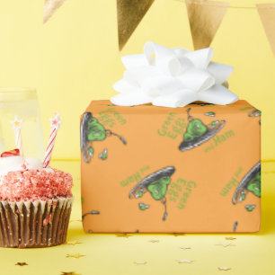 Green Eggs and Ham Pattern Wrapping Paper