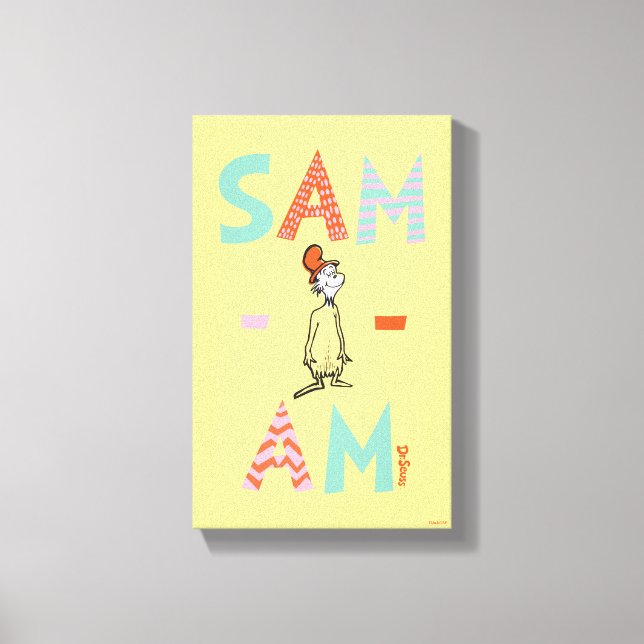 Green Eggs and Ham | Sam-I-Am Canvas Print (Front)