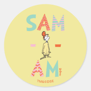 Green Eggs and Ham   Sam-I-Am Classic Round Sticker