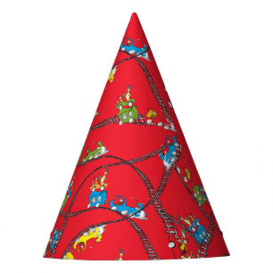 Green Eggs and Ham   Train Pattern Party Hat