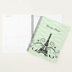 Green Eiffel Tower Planner