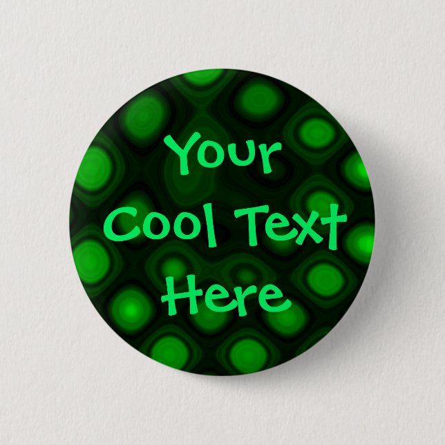 "Green Electricity I" Template 2 Inch Round Button (Front)