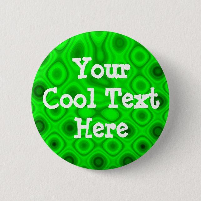 "Green Electricity II" Template 2 Inch Round Button (Front)