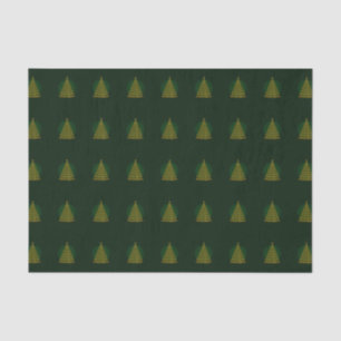 Green Elegant Christmas Tree Tissue Paper