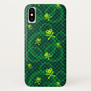 Green Emo Pattern With Circles Case-Mate iPhone Case
