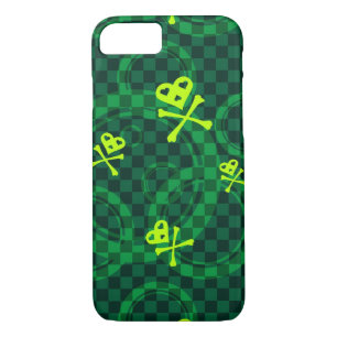 Green Emo Pattern With Circles Case-Mate iPhone Case