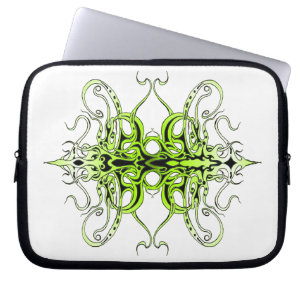Green Empire Tribal Design Laptop Sleeve
