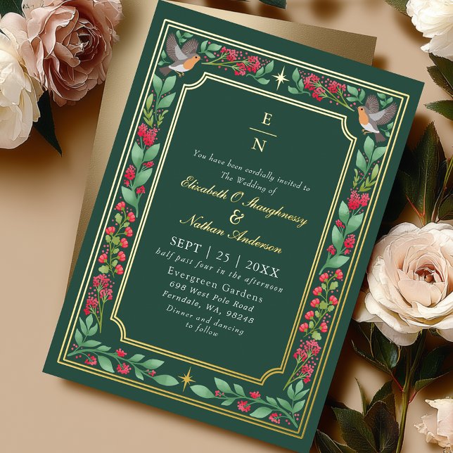 Green Enchanting Botanical Floral Garden Wedding (Creator Uploaded)