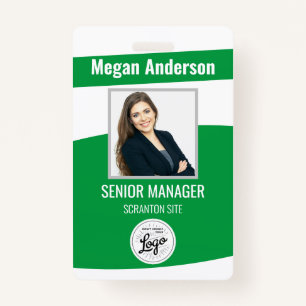 Green Energy Environment Employee Photo ID Badge