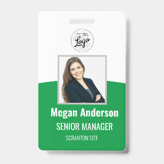 Green Energy Personalized Employee Photo ID Badge