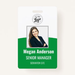 Green Energy Personalized Employee Photo ID Badge