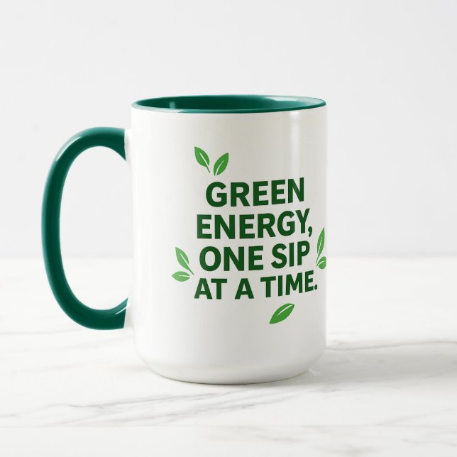 Green Energy Plant Based Mug (Left)