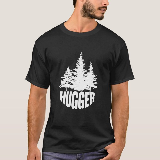 Green Environmentalist T Shirt Tree Hugger T Shirt (Front)