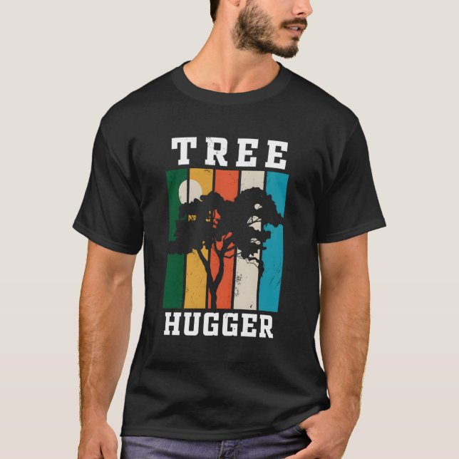 Green Environtalist Tree Hugger T-Shirt (Front)