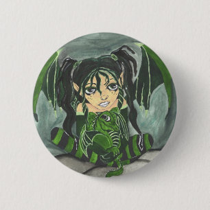 green envy 2 inch round button