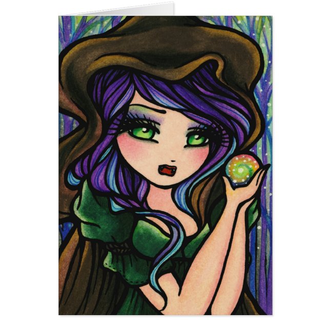 Green Envy Magic Forest Fantasy Girl (Front)