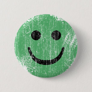 GREEN - ERODED AND AGED 2 INCH ROUND BUTTON