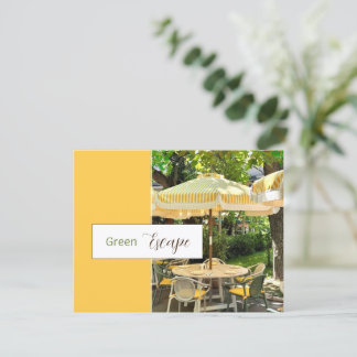 Green Escape | Scenic Park Café Postcard
