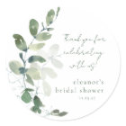 Green Eucalyptus Custom Bridal Shower Thank You