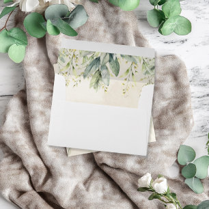 Green Eucalyptus Envelope