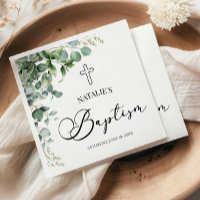 Green Eucalyptus Leaves Botanical Baptism