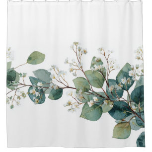 Green Eucalyptus Pastel Floral Whimsical Botanical