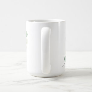 Green Eucalyptus Pastel Leaves Duvet Cover Coffee Mug