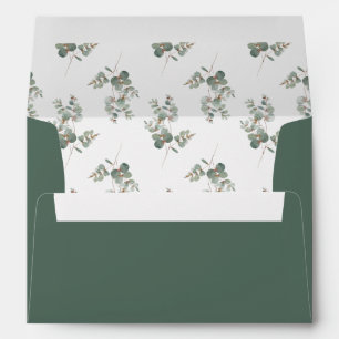 Green Eucalyptus Wedding Envelope