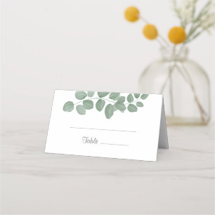 Green Eucalyptus Wedding Place Card