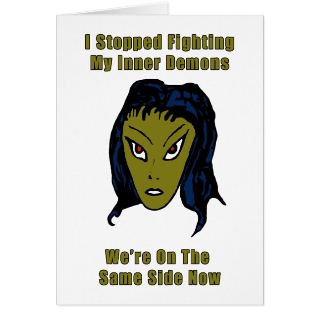 Green Evil Alien Woman Same Side Now (Front)