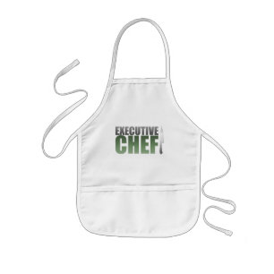 Green Executive Chef Kids Apron