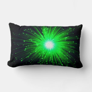 Green Explosion Lumbar Pillow