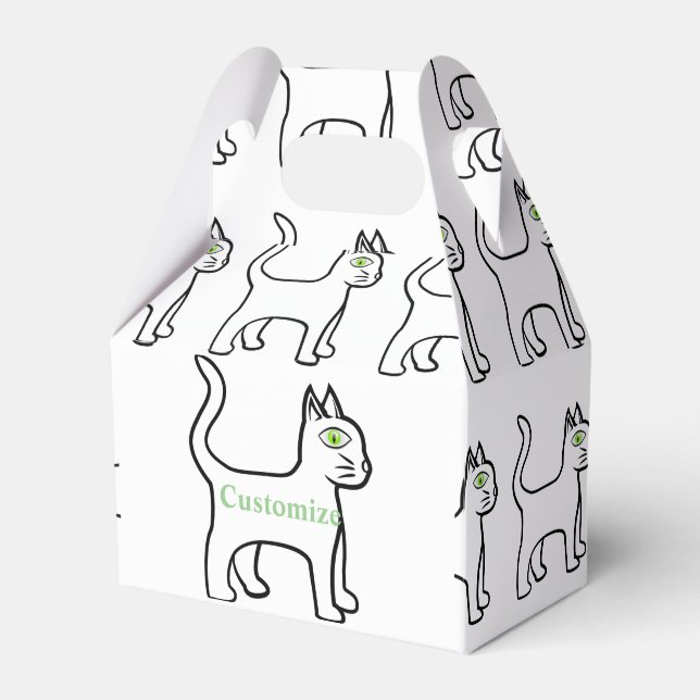 Green-eye Cat Thunder_Cove Favor Box (Front Side)