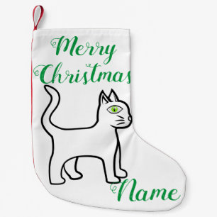Green-eye Cat Thunder_Cove Small Christmas Stocking