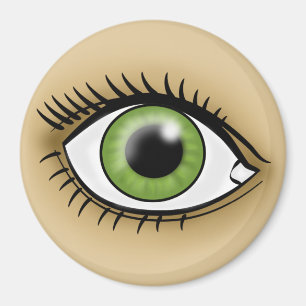 Green Eye icon Magnet