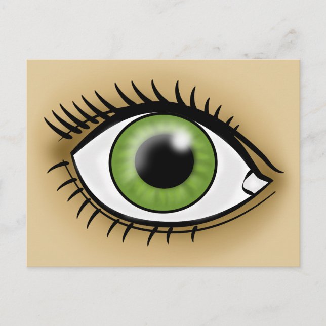 Green Eye icon Postcard (Front)