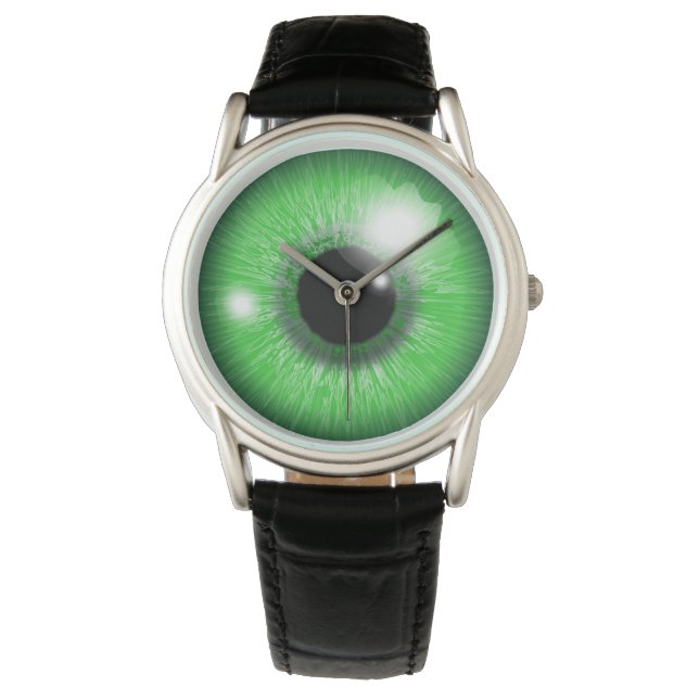 green eye iris design watch (Front)