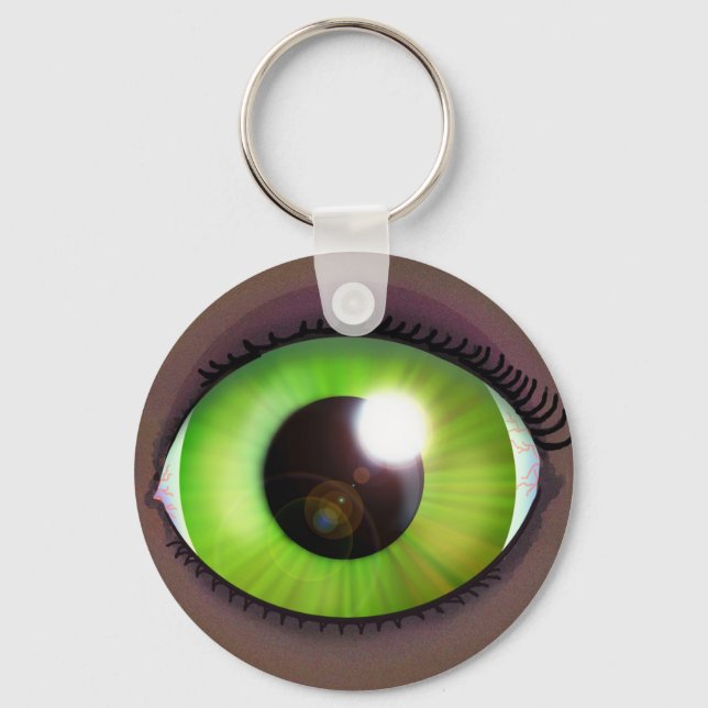 Green Eye Keychain (Front)
