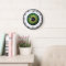 Green Eyeball Iris Eye Custom Medium Round Clock