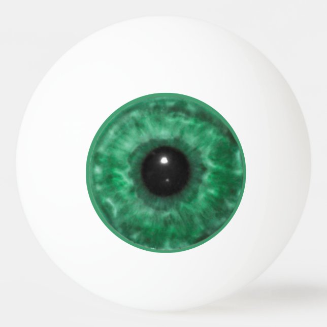 Green Eyeball Ping Pong Ball (Front)