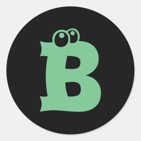 Letter B Stickers | Zazzle CA