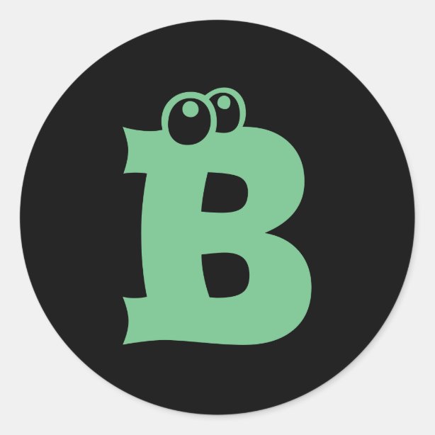 Letter B Stickers | Zazzle CA