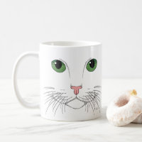 Green Eyed Cat Coffee Mug