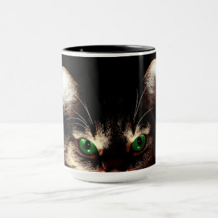 Green Eyed Cat Coffee Mug